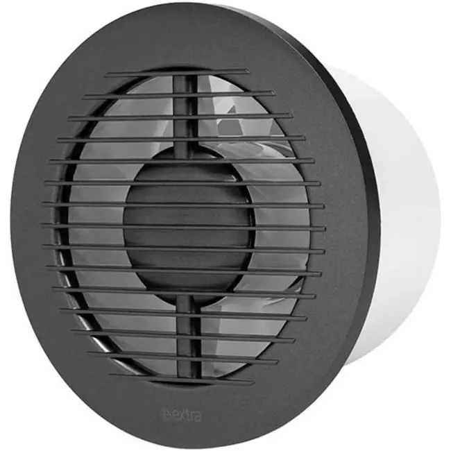 Badkamer ventilator rond Ø 125 mm antraciet - basis EA125A