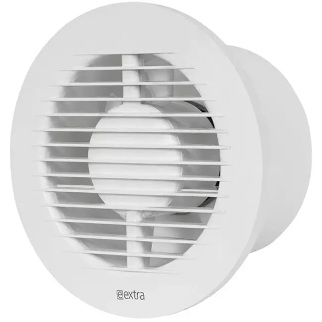Badkamer ventilator rond Ø 125 mm wit - standaard EA125