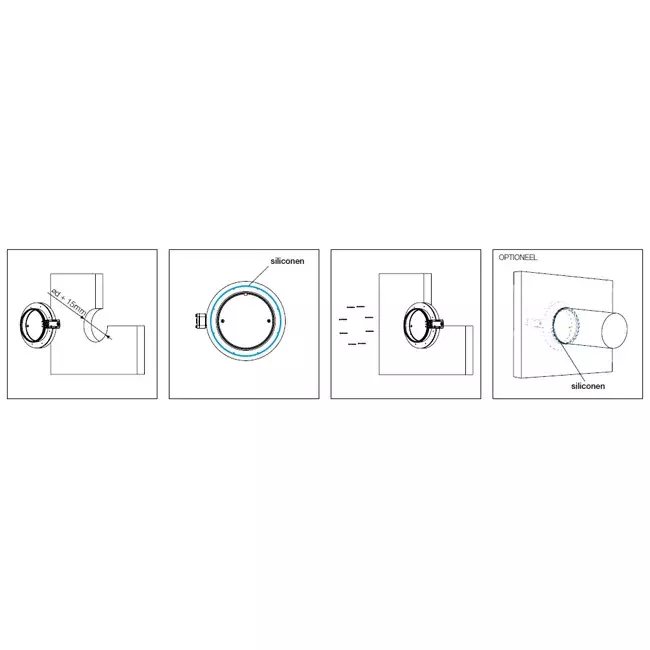 Brandklep rond compact 100 mm servomotor 230V - E-FDC DD M230 D100