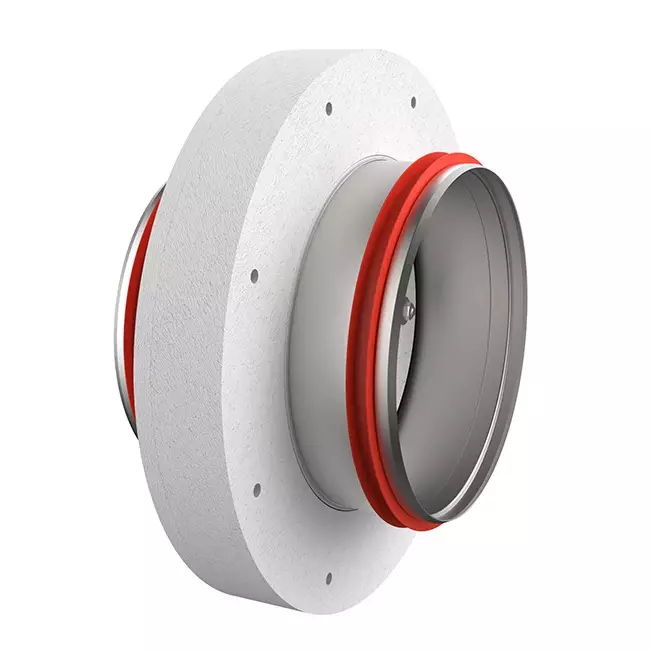 Brandklep rond compact 100 mm servomotor 230V - E-FDC DD M230 D100