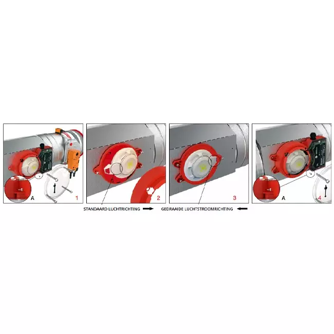 Rooksensor 230V voor ronde brandklep 100 mm - E-FDC A SSA D100 230