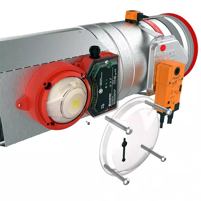 Rooksensor 230V voor ronde brandklep 100 mm - E-FDC A SSA D100 230