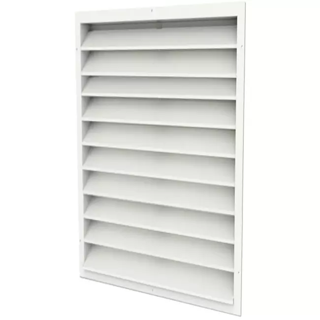 Buitenmuurrooster gegalvaniseerd staal 500x1600 - RAL 9010