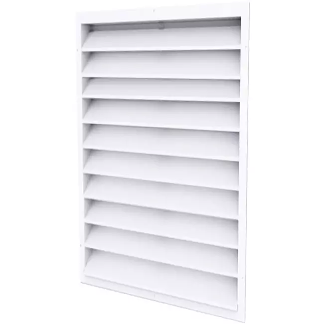 Buitenmuurrooster aluminium 500x1600 - RAL 9003