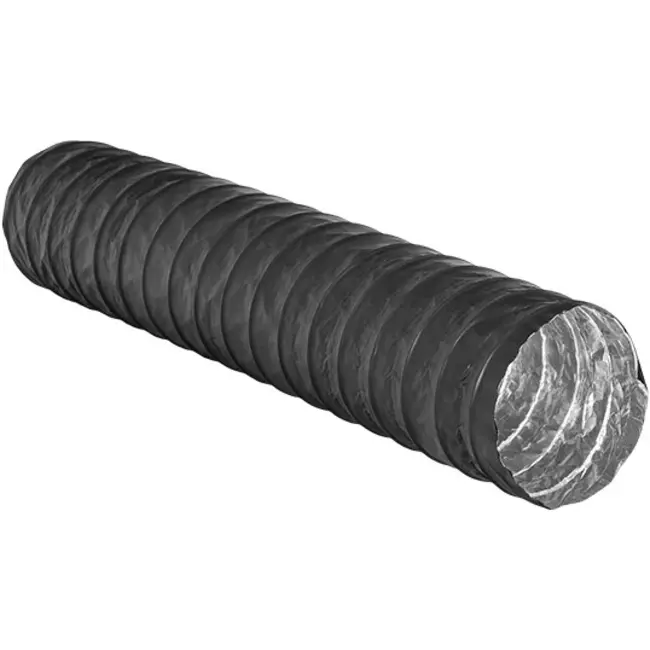 Combidec ventilatieslang aluminium met polyester buitenlaag ZWART Ø 200 mm (10 meter)