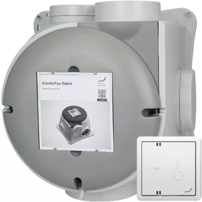Zehnder ComfoFan Silent 460 m³/h + CO2 sensor - randaarde stekker