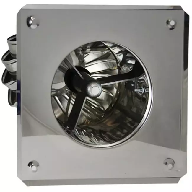 Windgedreven dakventilator Cowl 250 mm RVS inclusief plakplaat - 180m3/h