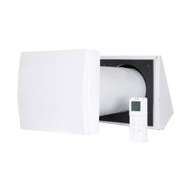 Decentrale WTW  HRU wall Ø150 met afstandsbediening - 60 m³/h - HRU-WALL-RC-150-60-PEG