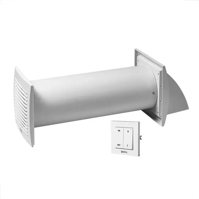 Europlast decentrale WTW-unit 125 mm met schakelaar