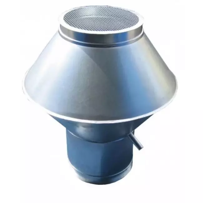 Deflectorkap rond 560 mm (RVS / INOX)