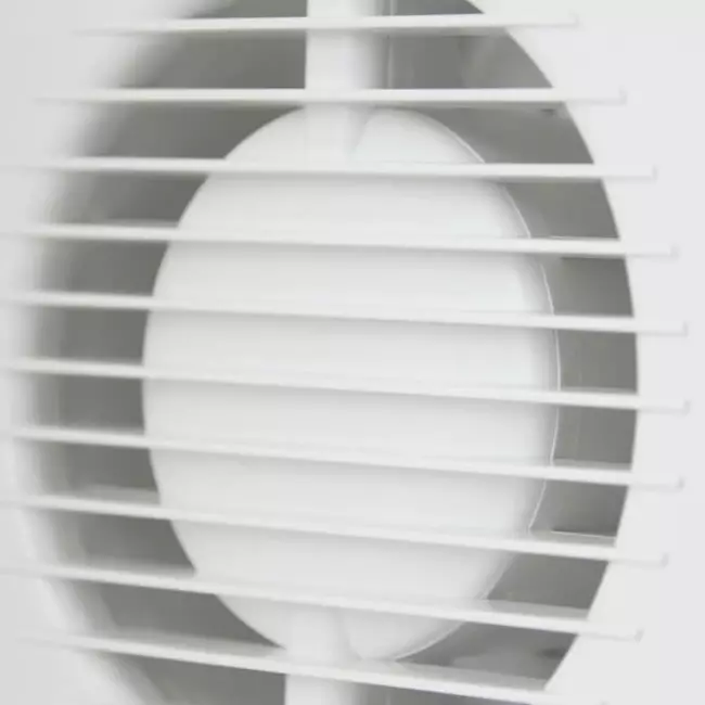 Badkamer ventilator rond Ø 100 mm wit - basis EA100