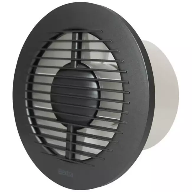 Badkamer ventilator rond Ø 125 mm antraciet - basis EA125A