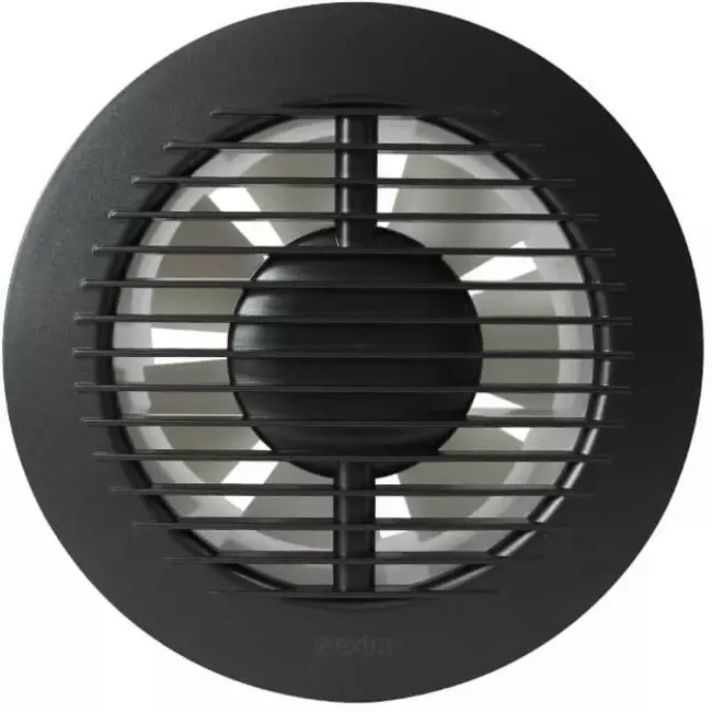 Badkamer ventilator rond Ø 125 mm antraciet - basis EA125A