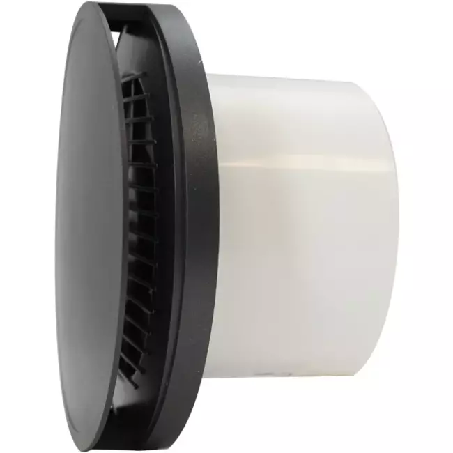 Badkamer ventilator rond Ø 125 mm antraciet - design EAT125A