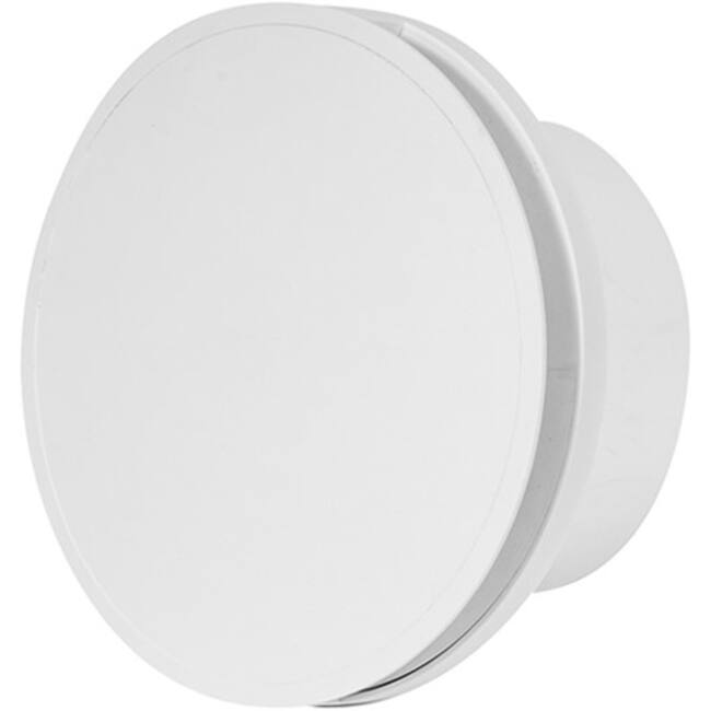 Vmc salle de bain rond Ø 100 mm blanc avec minuterie - Design EAT100T