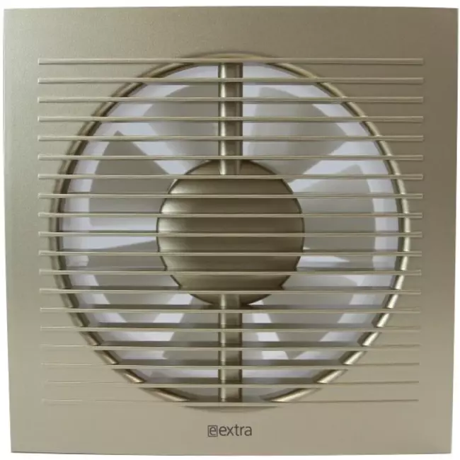 Badkamer ventilator Ø 100 mm Goud met trekkoord en stekker - EE100WPG