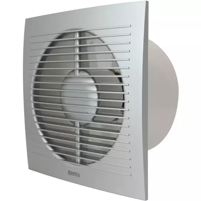 Badkamerventilator Ø 125 mm Zilver - standaard EE125S