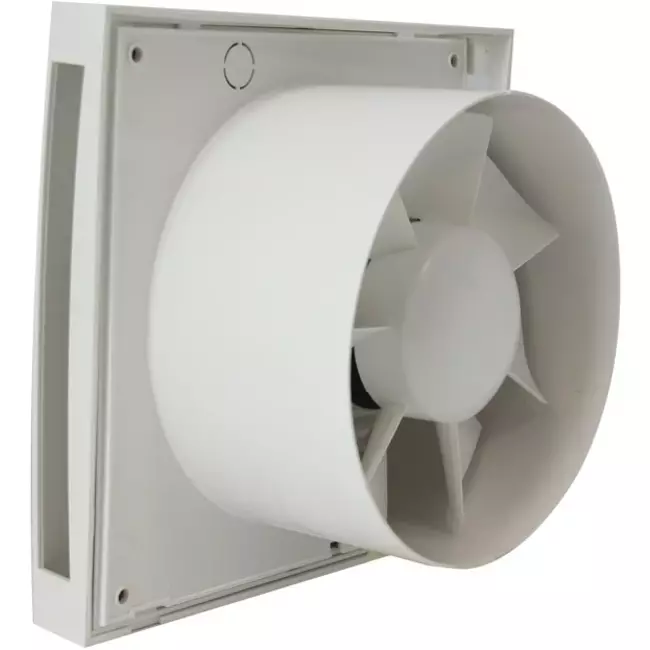 Badkamerventilator Ø 100 mm wit met timer en vochtigheidssensor - Design EET100HT
