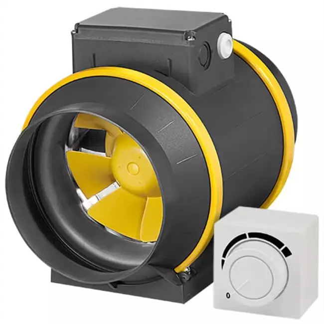 Ruck ETAMASTER M buisventilator 1220m³/h - Ø 200 mm + 3-standenschakelaar
