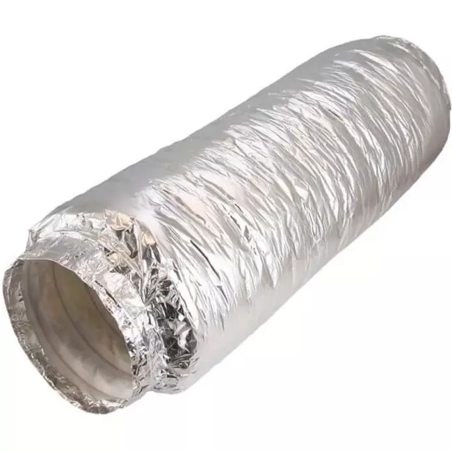 Flexibele geluiddemper non-woven met aansluiting diameter 125 mm lengte 1000mm