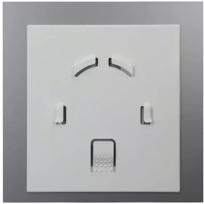Badkamer ventilator Ø 100 mm met trekkoord en stekker - glazen front satijn goud