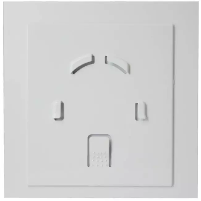 Badkamer ventilator Ø 100 mm - kunststof front glanzend wit