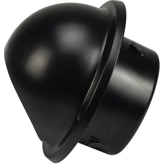 RVS bolrooster 100mm geveldoorvoer - EL-SS-B100 SS RAL9005