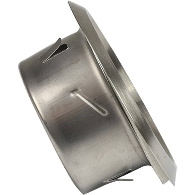 RVS ventilatie ventiel 100mm toevoer -en afvoer met klemveren - DVI-C100