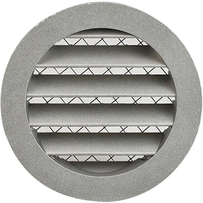 Muur rooster 125mm buitenlucht aluminium - EL-A-RLP125