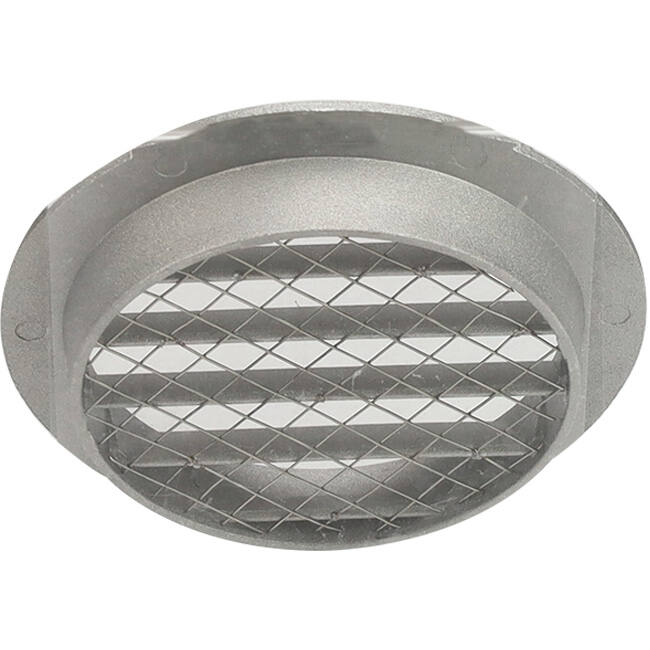 Muur rooster 125mm buitenlucht aluminium - EL-A-RLP125
