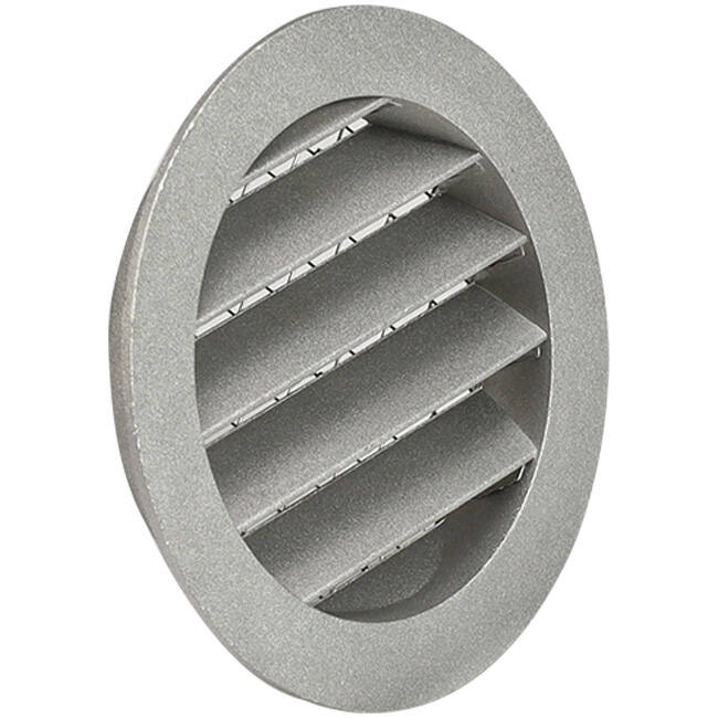 Muur rooster 125mm buitenlucht aluminium - EL-A-RLP125