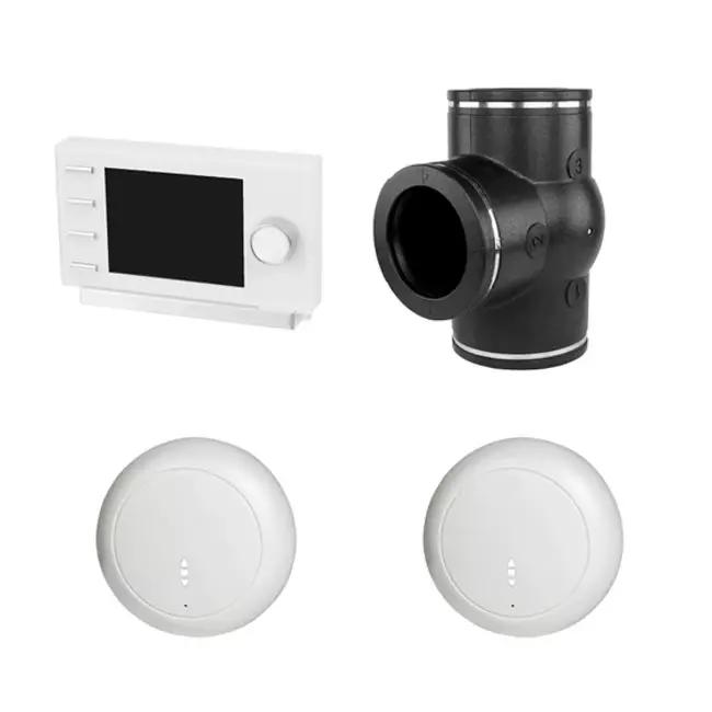 Ubbink kit RF 0,53  3 wegklep klokregeling 2 x CO² sensor