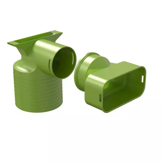 Adaptateur de valve Ubbink Air Excellent 55SC 125 1x90°