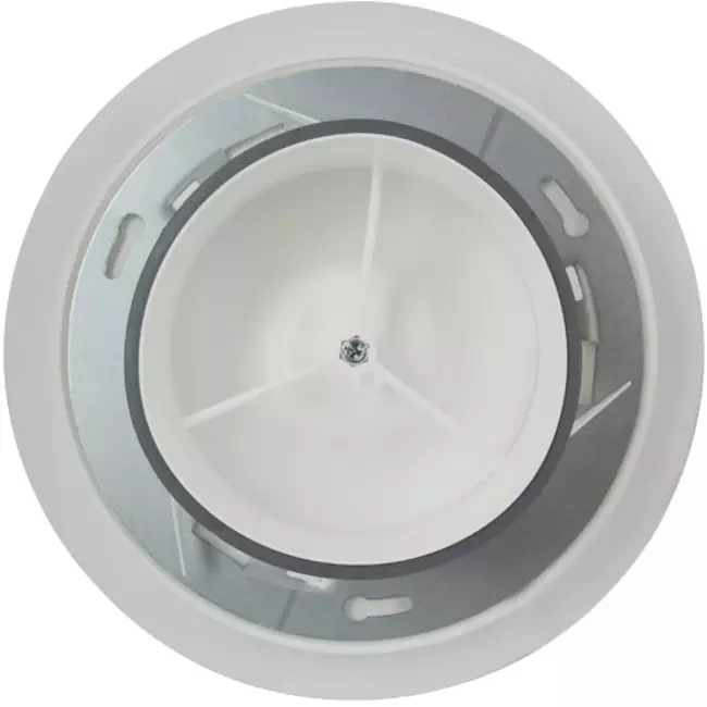 Imaginair RLV ventiel groot Ø 125 mm  - montageveren + ring - wit