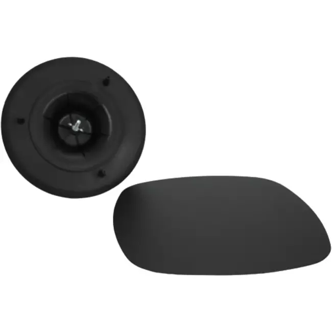 Imaginair RLV ventiel vierkant Ø 125 mm  - montageveren + ring - zwart