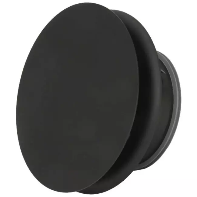 Imaginair RLV ventiel Ø 125 mm  - montageveren + ring - zwart