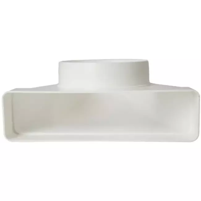 Rechthoekige kunststof verticale 90° bocht Ø150mm - 220x90mm KLD29-150