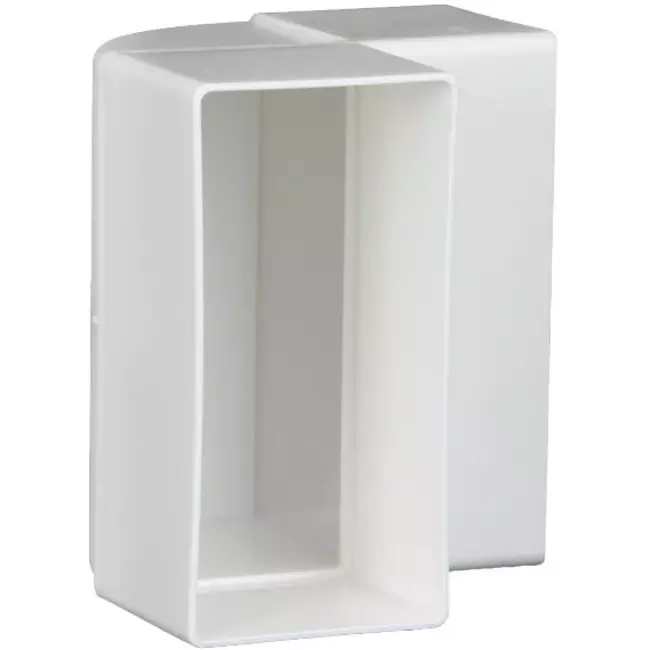 Rechthoekig kunststof verticale 90 ° bocht 110x55 - KLV