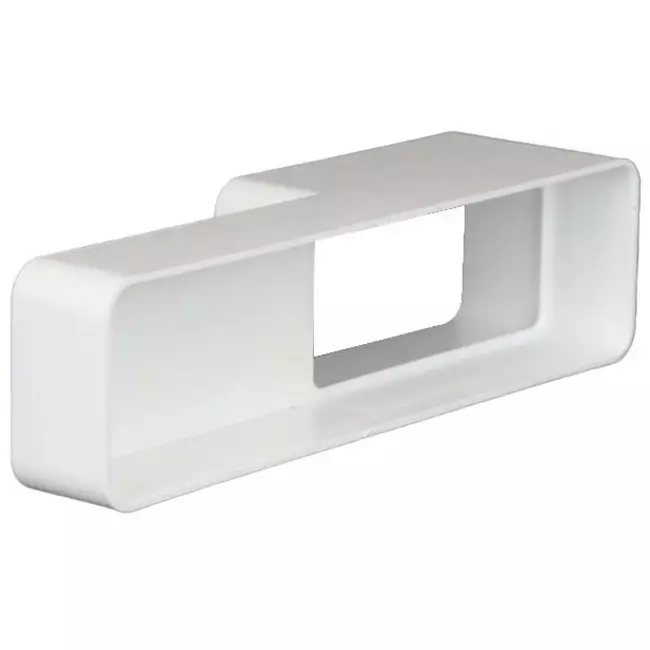 Rechthoekige kunststof verloop - 220X55 mm naar 110x55 mm - KS25-15
