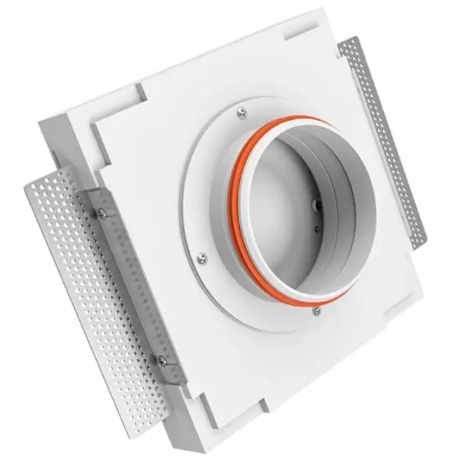 Ergovent instucbaar frameloos ventilatieventiel vierkant 125 mm