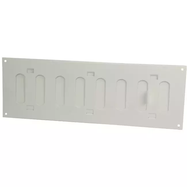 Metalen instelbaar rechthoekige sleuf rooster 300x100 wit - MR3010R - RAL9016