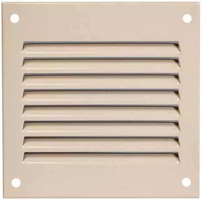 Metalen rooster 100x100mm beige - MR1010Y