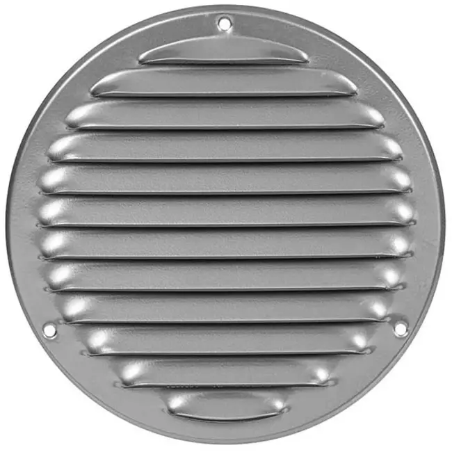 Metalen ventilatierooster rond Ø160 mm grijs - MR160P - RAL9006