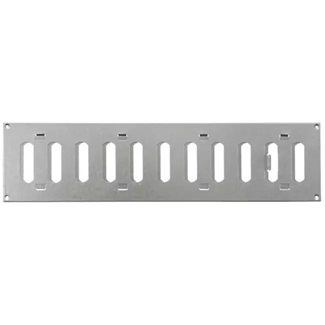 Metalen rooster verstelbaar 400x100 gegalvaniseerd - MR4010RZn