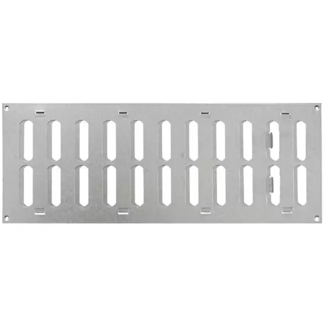 Metalen rooster verstelbaar 400x150 gegalvaniseerd - MR4015RZn