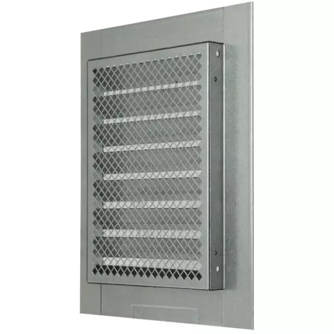 Metalen rooster industrieel 150x200mm zink - MRF1520Zn