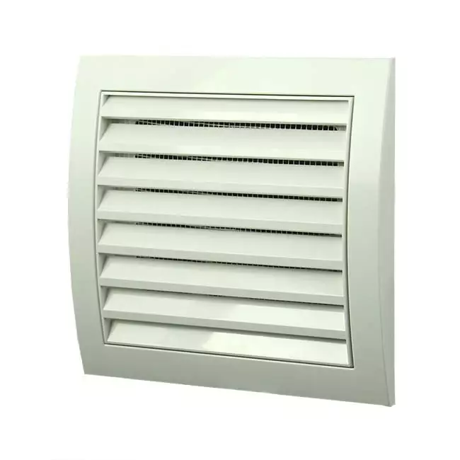 Muurrooster 150x150 wit - N10
