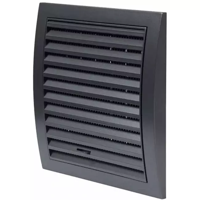 Muurrooster regelbaar 190x190 mm antraciet - N12RA