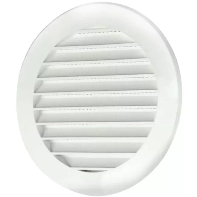 Schoepenrooster diameter: 100mm wit - VR100
