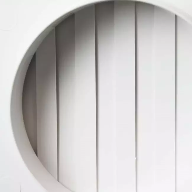 Muurrooster regelbaar 190x190 diameter: 150 wit ND15R